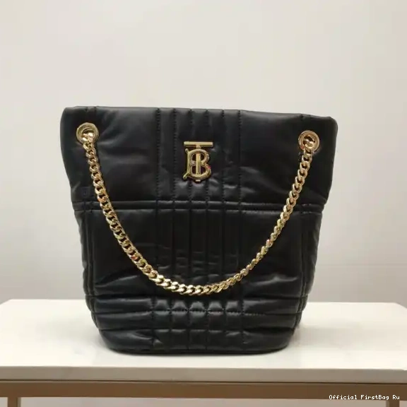 Official FirstBag Ru Lola Bucket Quilted Lambskin Bag Small BURBERRY 0519